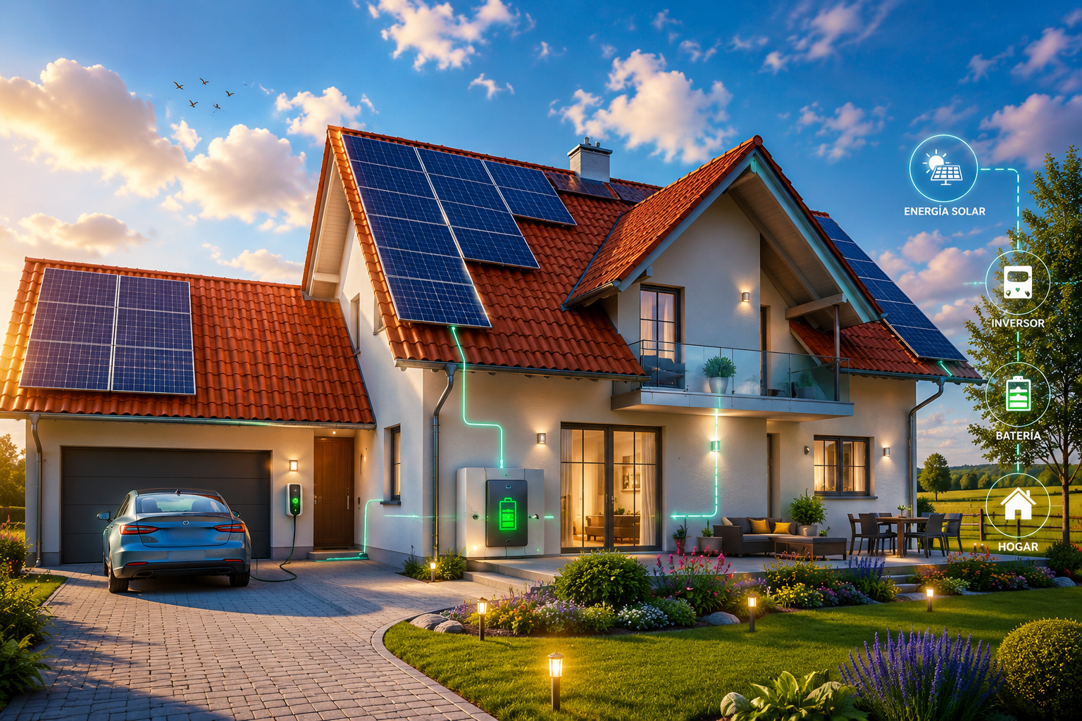 Cuantos paneles solares necesito para una casa de 4 personas