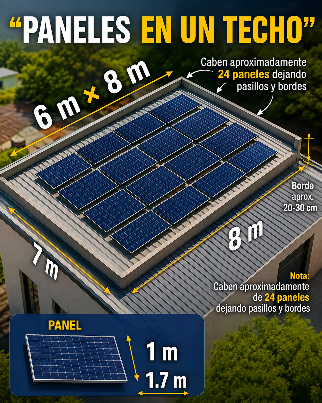 Cuánto espacio de tejado necesito para autoconsumo solar