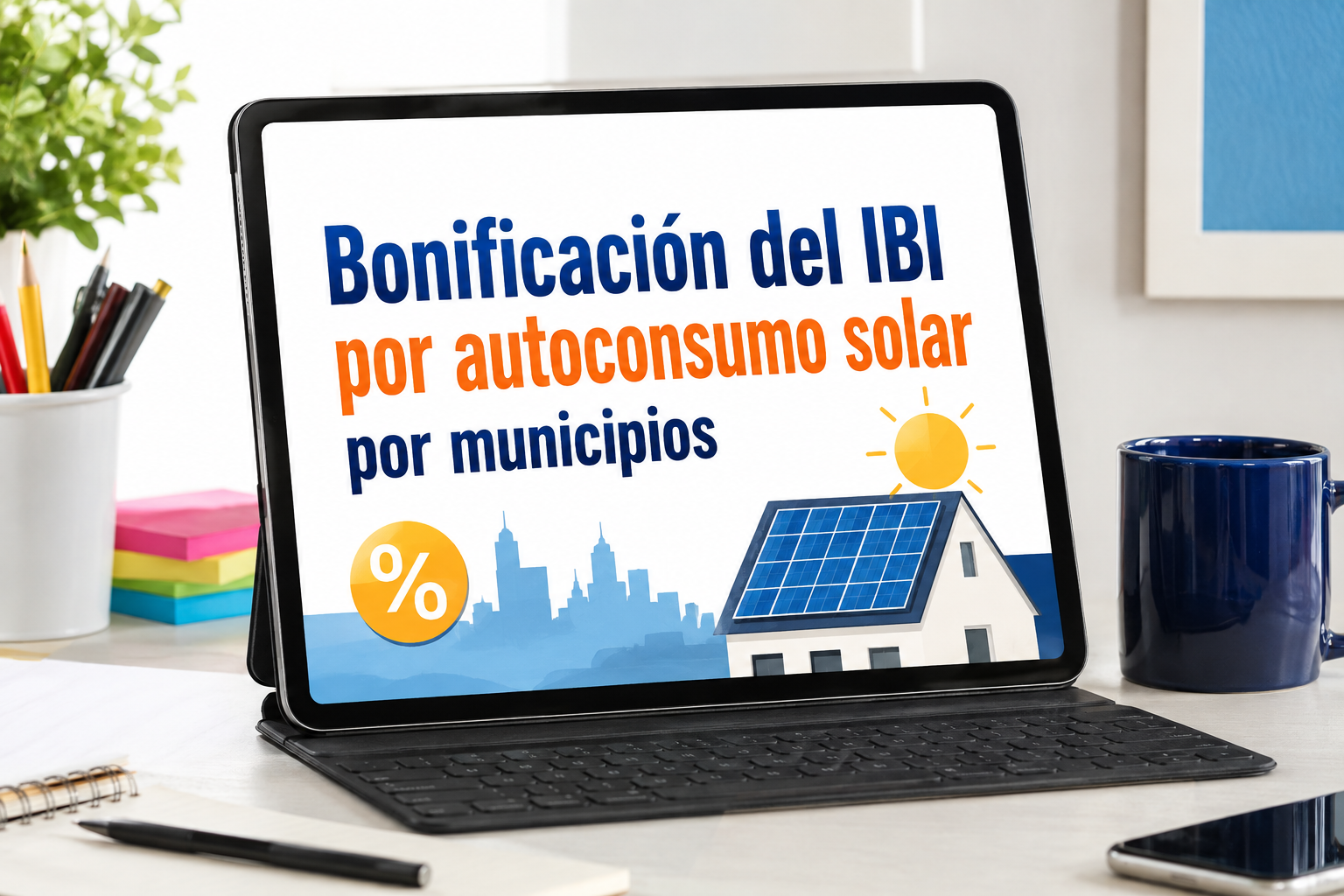 Bonificación del IBI por autoconsumo solar por municipios