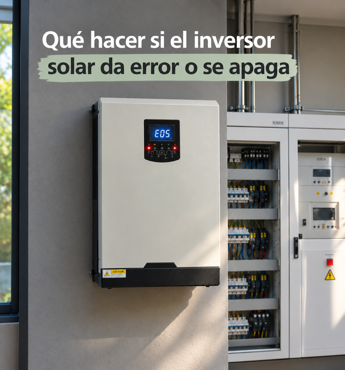 ¿Qué hacer si el inversor solar da error o se apaga?