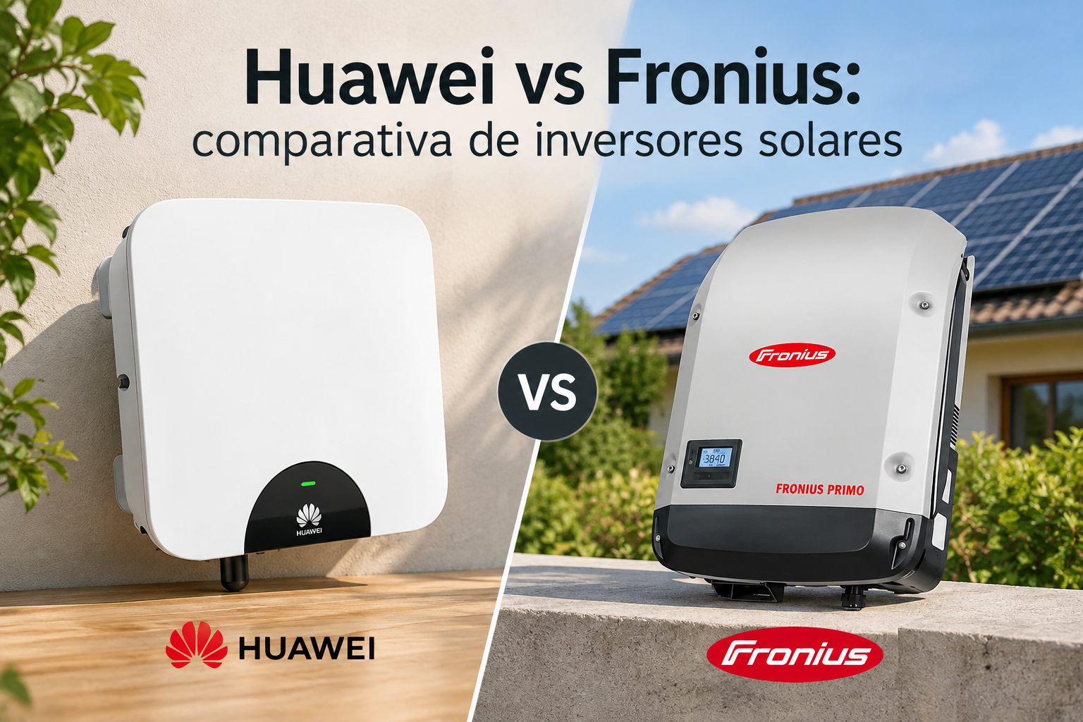 Huawei vs Fronius: comparativa de inversores solares