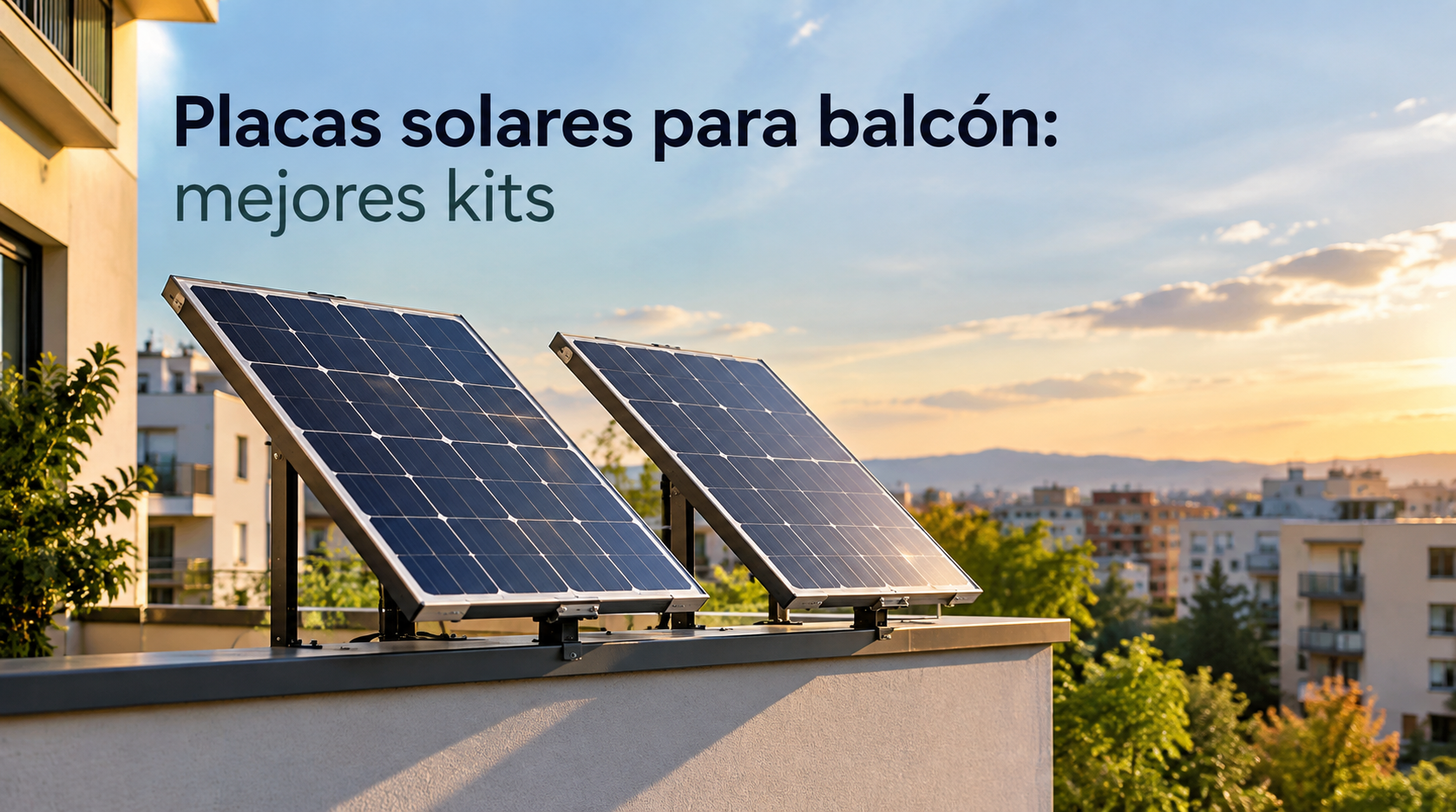 Placas solares para balcón: mejores kits