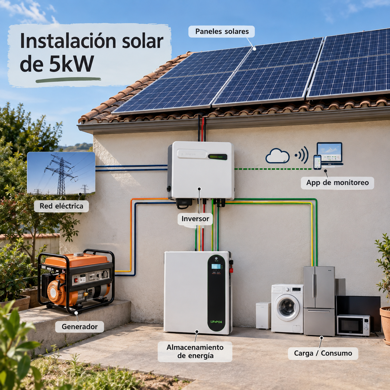 Caso real: instalación solar de 5kW en vivienda unifamiliar