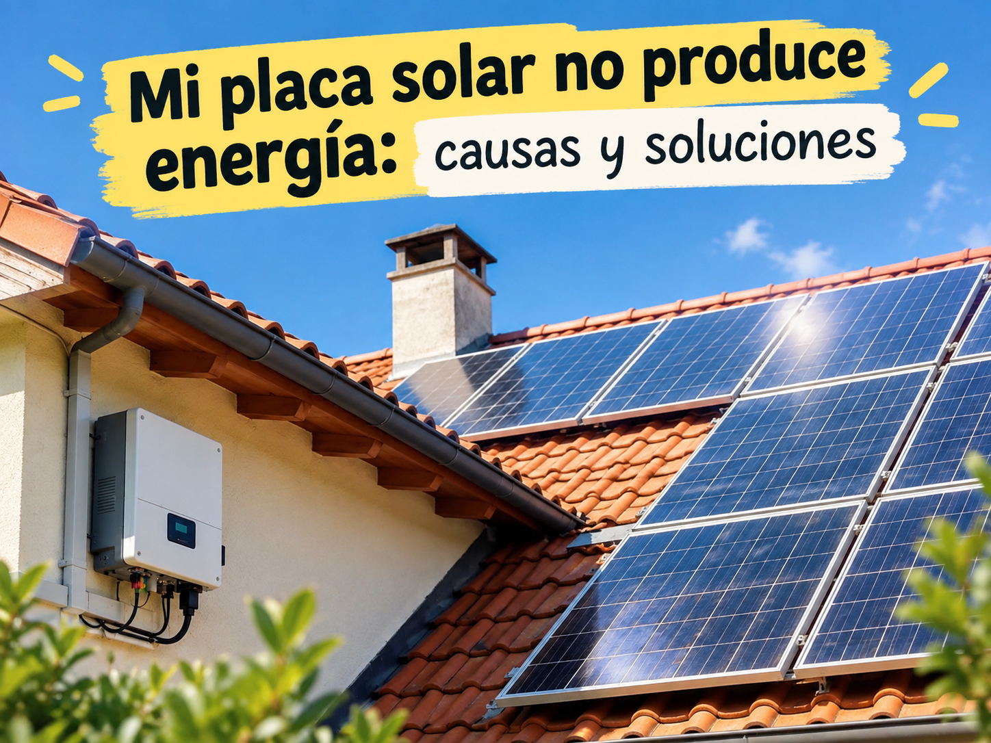Mi placa solar no produce energía: causas y soluciones