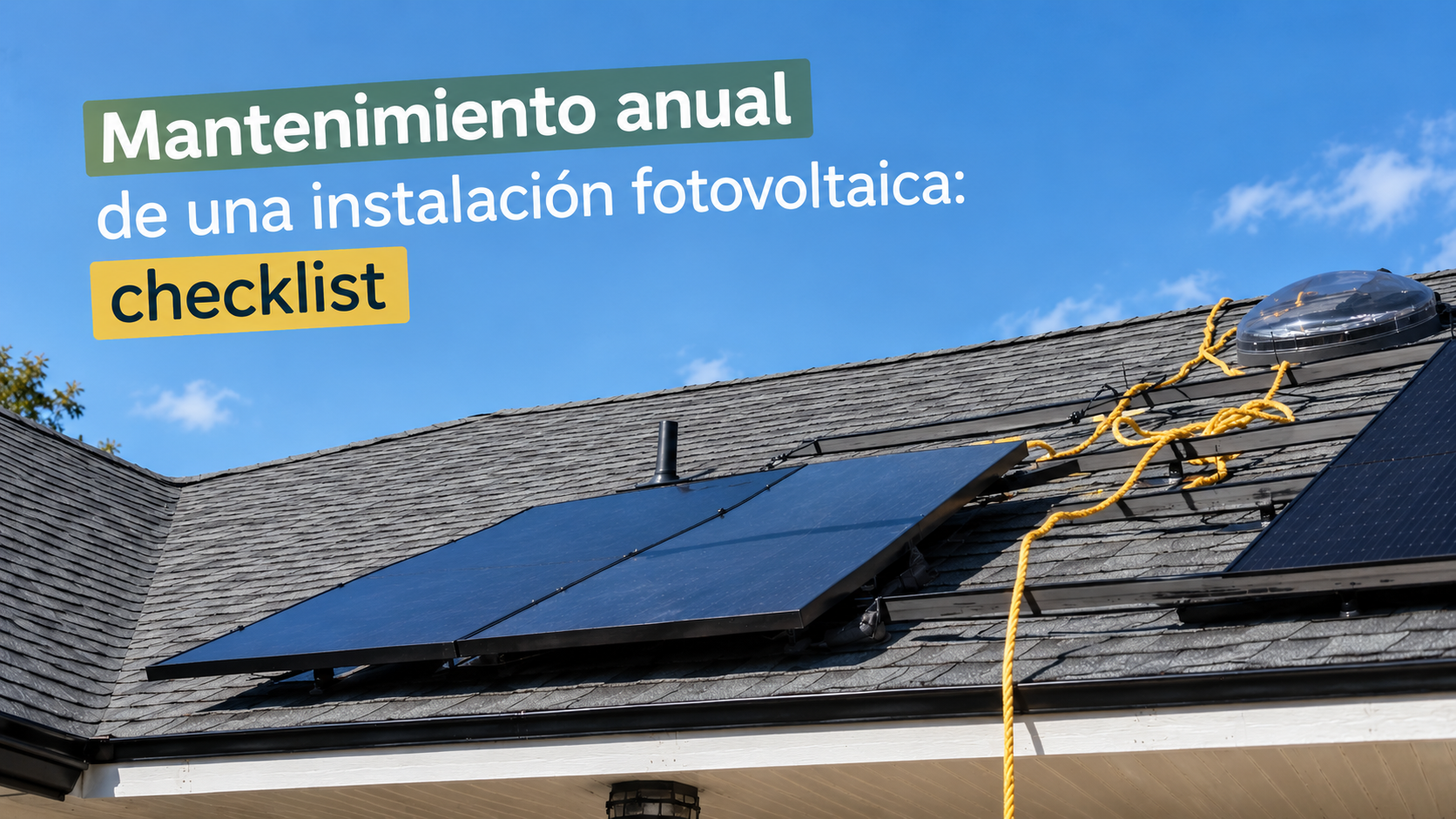 Mantenimiento anual de una instalación fotovoltaica: checklist